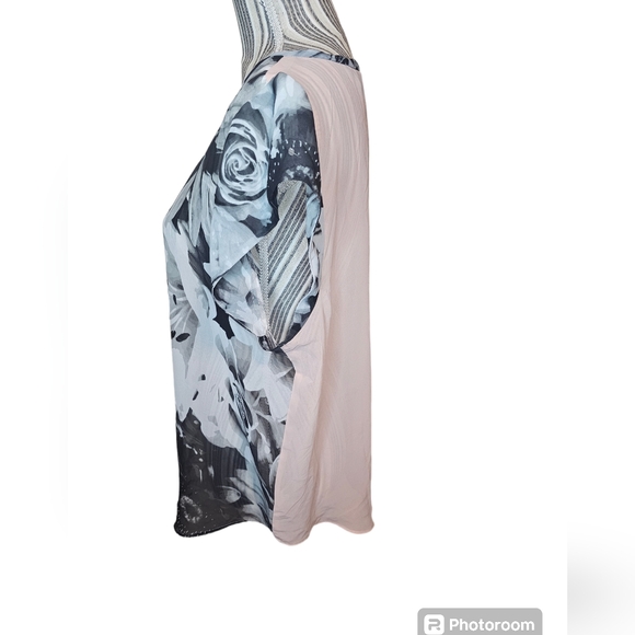 American Eagle Outfitters women's gray,black,peach short-sleeved top size XL - Picture 2 of 7